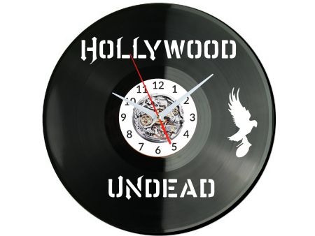 Hollywood Undead Vinyl Zegar Ścienny Płyta Winylowa Nowoczesny Dekoracyjny Na Prezent Urodziny