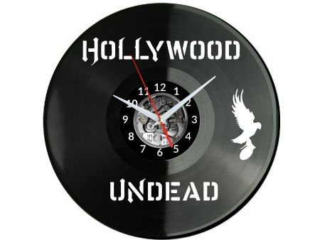 Hollywood Undead Vinyl Zegar Ścienny Płyta Winylowa Nowoczesny Dekoracyjny Na Prezent Urodziny