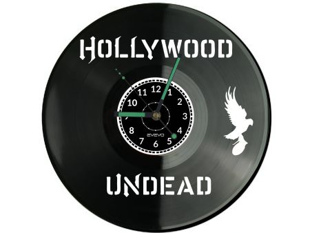 Hollywood Undead Vinyl Zegar Ścienny Płyta Winylowa Nowoczesny Dekoracyjny Na Prezent Urodziny