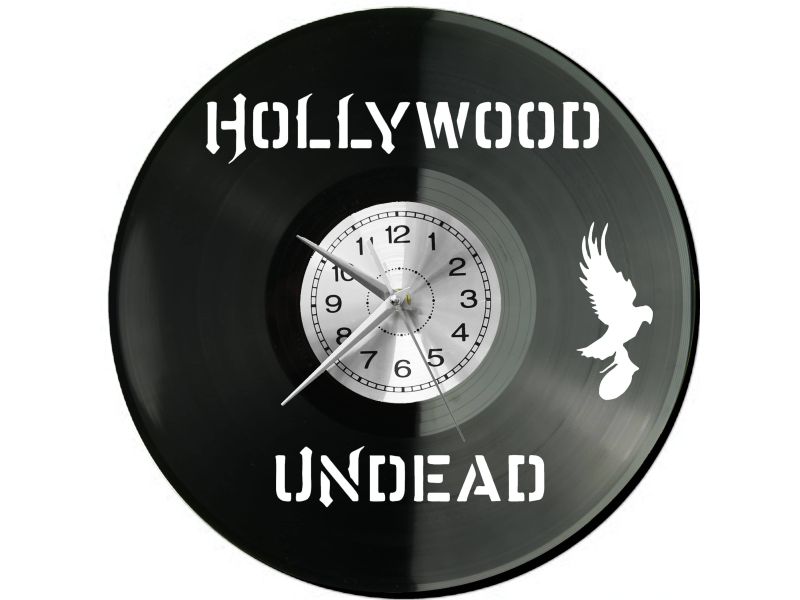 Hollywood Undead Vinyl Zegar Ścienny Płyta Winylowa Nowoczesny Dekoracyjny Na Prezent Urodziny