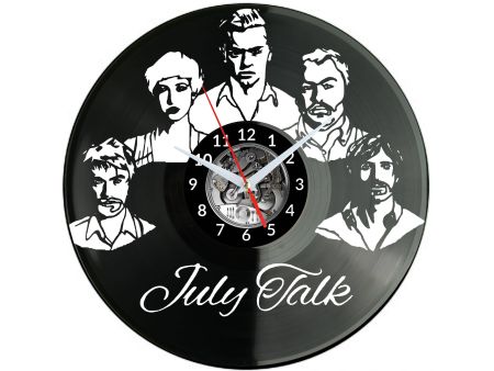 July Talk Vinyl Zegar Ścienny Płyta Winylowa Nowoczesny Dekoracyjny Na Prezent Urodziny