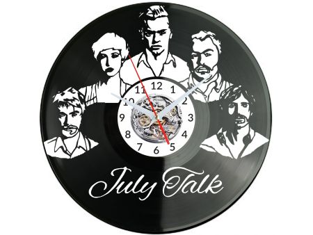 July Talk Vinyl Zegar Ścienny Płyta Winylowa Nowoczesny Dekoracyjny Na Prezent Urodziny