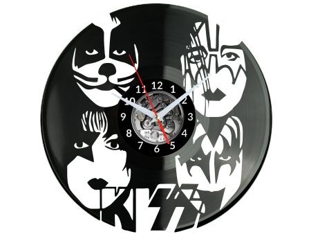 KISS Vinyl Zegar Ścienny Płyta Winylowa Nowoczesny Dekoracyjny Na Prezent Urodziny