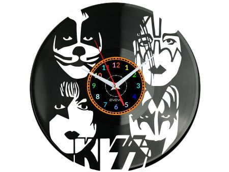 KISS Vinyl Zegar Ścienny Płyta Winylowa Nowoczesny Dekoracyjny Na Prezent Urodziny