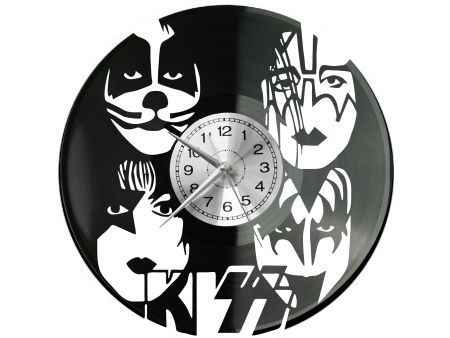 KISS Vinyl Zegar Ścienny Płyta Winylowa Nowoczesny Dekoracyjny Na Prezent Urodziny