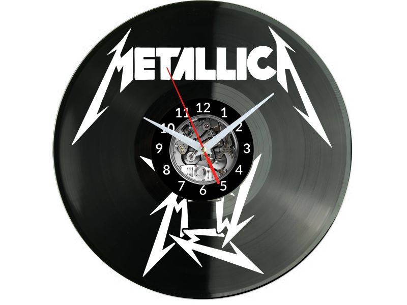 METALLICA Rock Band Vinyl Zegar Ścienny Płyta Winylowa Nowoczesny Dekoracyjny Na Prezent Urodziny