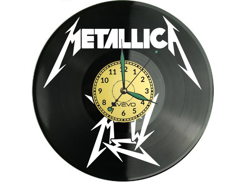 METALLICA Rock Band Vinyl Zegar Ścienny Płyta Winylowa Nowoczesny Dekoracyjny Na Prezent Urodziny