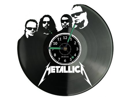 Metal Rock Band Vinyl Zegar Ścienny Płyta Winylowa Nowoczesny Dekoracyjny Na Prezent Urodziny