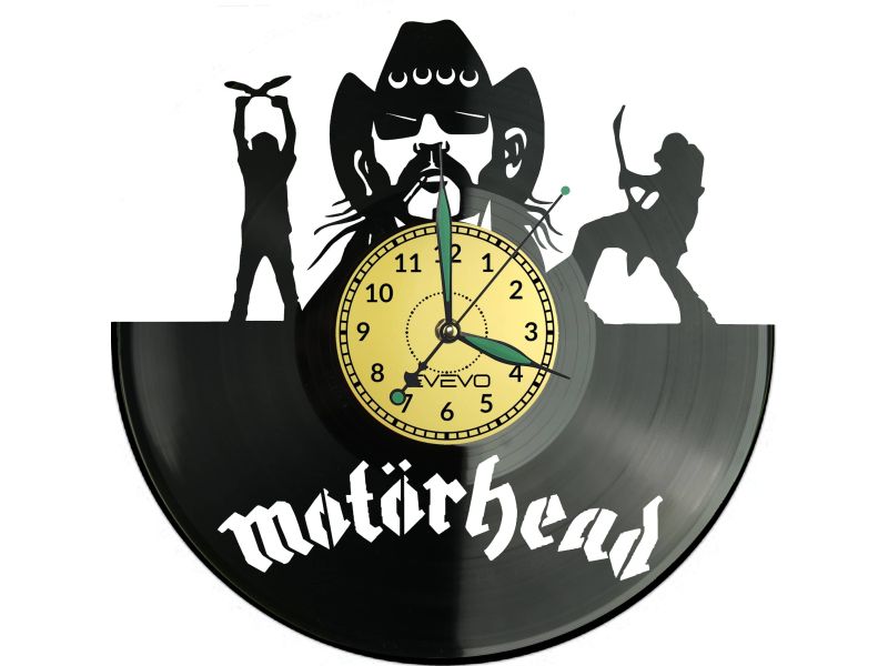 Motorhead Vinyl Zegar Ścienny Płyta Winylowa Nowoczesny Dekoracyjny Na Prezent Urodziny