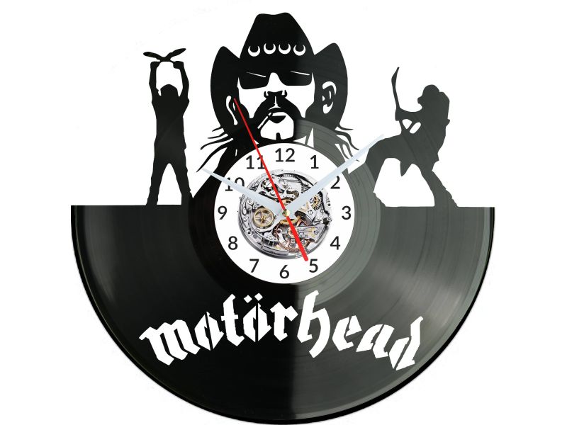 Motorhead Vinyl Zegar Ścienny Płyta Winylowa Nowoczesny Dekoracyjny Na Prezent Urodziny