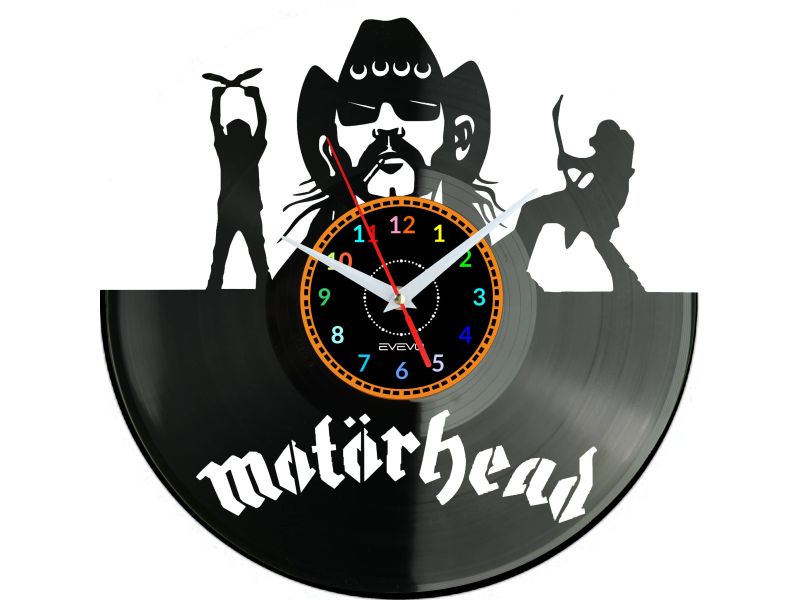 Motorhead Vinyl Zegar Ścienny Płyta Winylowa Nowoczesny Dekoracyjny Na Prezent Urodziny