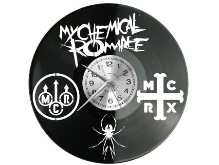 My Chemical Romance Vinyl Zegar Ścienny Płyta Winylowa Nowoczesny Dekoracyjny Na Prezent Urodziny