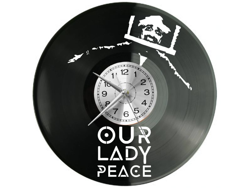 Our Lady Peace Vinyl Zegar Ścienny Płyta Winylowa Nowoczesny Dekoracyjny Na Prezent Urodziny