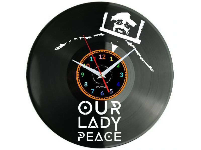 Our Lady Peace Vinyl Zegar Ścienny Płyta Winylowa Nowoczesny Dekoracyjny Na Prezent Urodziny