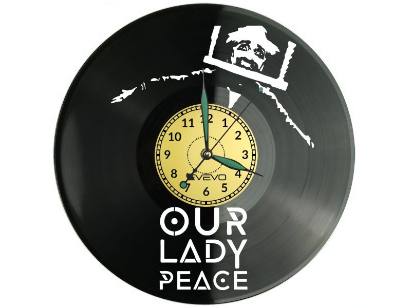 Our Lady Peace Vinyl Zegar Ścienny Płyta Winylowa Nowoczesny Dekoracyjny Na Prezent Urodziny