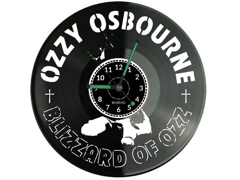 Ozzy Osborne Vinyl Zegar Ścienny Płyta Winylowa Nowoczesny Dekoracyjny Na Prezent Urodziny