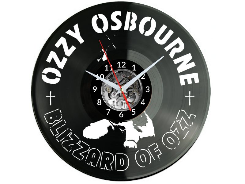 Ozzy Osborne Vinyl Zegar Ścienny Płyta Winylowa Nowoczesny Dekoracyjny Na Prezent Urodziny