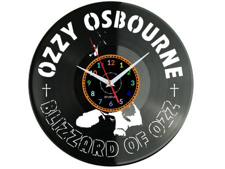 Ozzy Osborne Vinyl Zegar Ścienny Płyta Winylowa Nowoczesny Dekoracyjny Na Prezent Urodziny