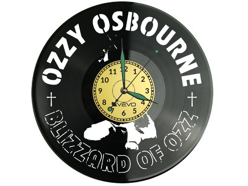 Ozzy Osborne Vinyl Zegar Ścienny Płyta Winylowa Nowoczesny Dekoracyjny Na Prezent Urodziny