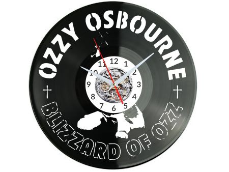 Ozzy Osborne Vinyl Zegar Ścienny Płyta Winylowa Nowoczesny Dekoracyjny Na Prezent Urodziny