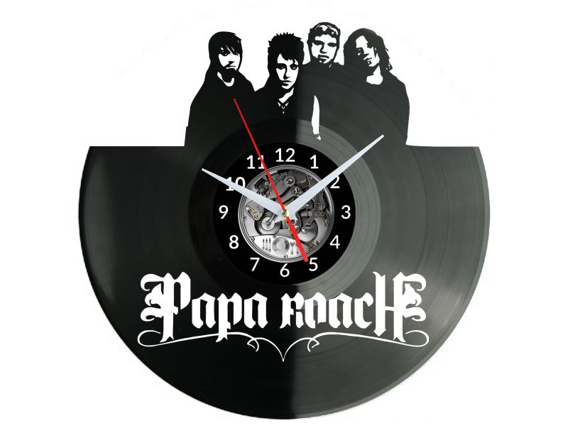 Papa Roach Vinyl Zegar Ścienny Płyta Winylowa Nowoczesny Dekoracyjny Na Prezent Urodziny