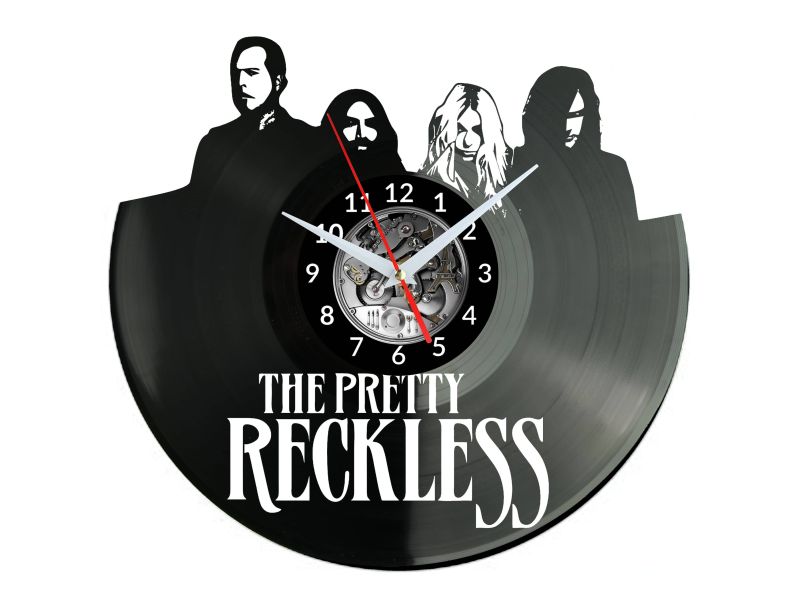 Pretty Reckless Vinyl Zegar Ścienny Płyta Winylowa Nowoczesny Dekoracyjny Na Prezent Urodziny