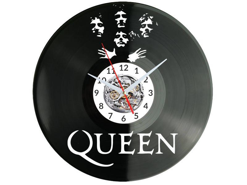 QUEEN Vinyl Zegar Ścienny Płyta Winylowa Nowoczesny Dekoracyjny Na Prezent Urodziny