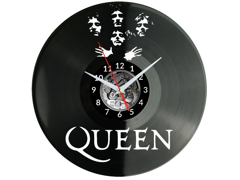 QUEEN Vinyl Zegar Ścienny Płyta Winylowa Nowoczesny Dekoracyjny Na Prezent Urodziny