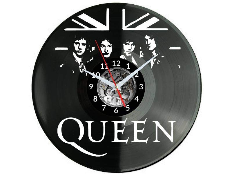 QUEEN Vinyl Zegar Ścienny Płyta Winylowa Nowoczesny Dekoracyjny Na Prezent Urodziny