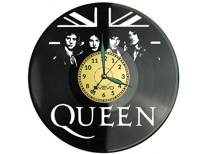 QUEEN Vinyl Zegar Ścienny Płyta Winylowa Nowoczesny Dekoracyjny Na Prezent Urodziny