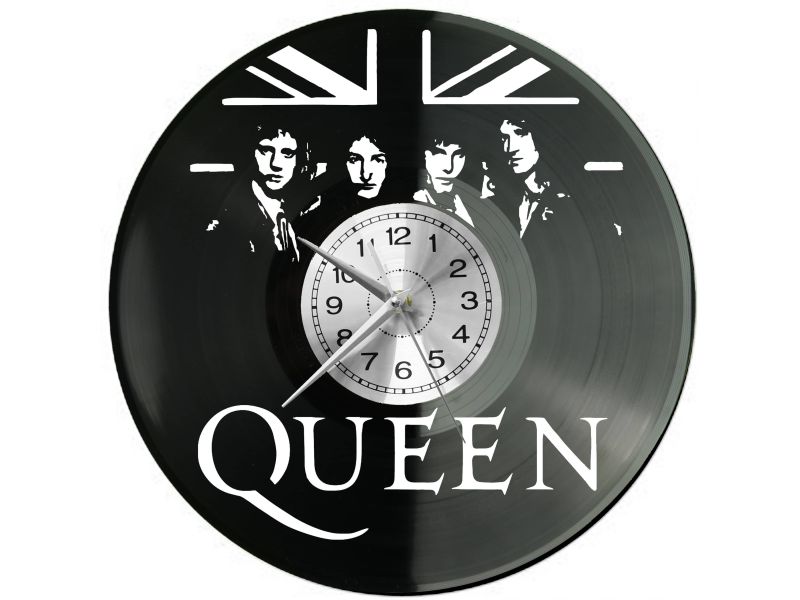 QUEEN Vinyl Zegar Ścienny Płyta Winylowa Nowoczesny Dekoracyjny Na Prezent Urodziny