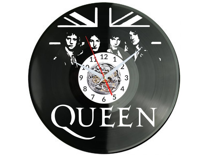 QUEEN Vinyl Zegar Ścienny Płyta Winylowa Nowoczesny Dekoracyjny Na Prezent Urodziny