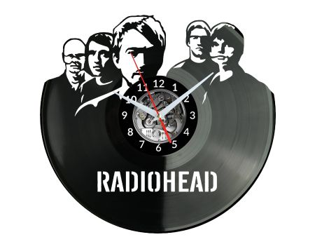 RADIOHEAD Vinyl Zegar Ścienny Płyta Winylowa Nowoczesny Dekoracyjny Na Prezent Urodziny