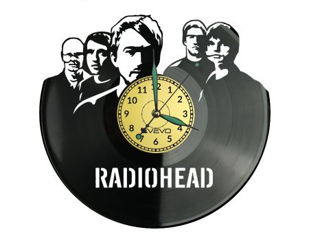 RADIOHEAD Vinyl Zegar Ścienny Płyta Winylowa Nowoczesny Dekoracyjny Na Prezent Urodziny