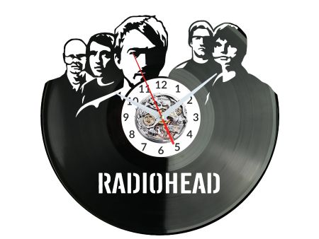 RADIOHEAD Vinyl Zegar Ścienny Płyta Winylowa Nowoczesny Dekoracyjny Na Prezent Urodziny