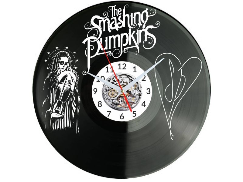 Smashing Pumpkins Vinyl Zegar Ścienny Płyta Winylowa Nowoczesny Dekoracyjny Na Prezent Urodziny