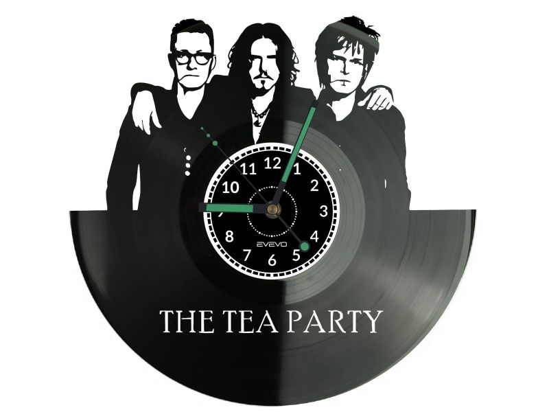 Tea Party Vinyl Zegar Ścienny Płyta Winylowa Nowoczesny Dekoracyjny Na Prezent Urodziny