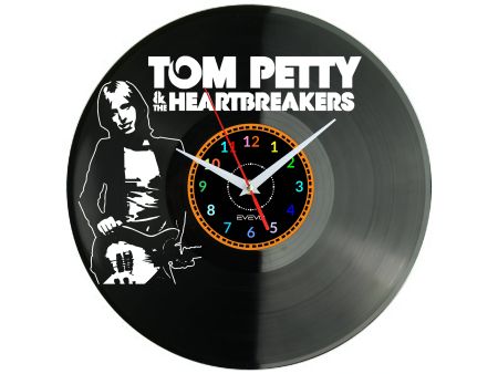 Tom Petty Vinyl Zegar Ścienny Płyta Winylowa Nowoczesny Dekoracyjny Na Prezent Urodziny