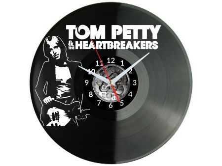 Tom Petty Vinyl Zegar Ścienny Płyta Winylowa Nowoczesny Dekoracyjny Na Prezent Urodziny