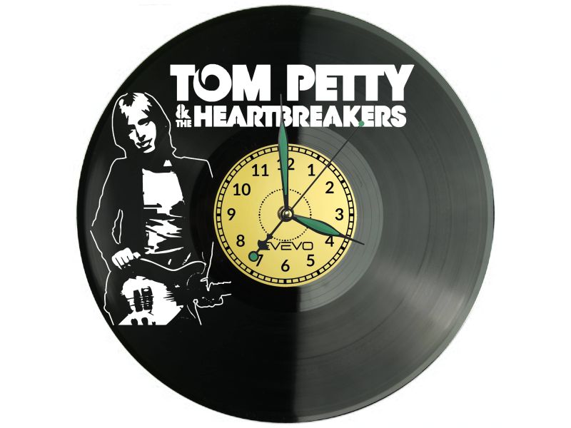 Tom Petty Vinyl Zegar Ścienny Płyta Winylowa Nowoczesny Dekoracyjny Na Prezent Urodziny