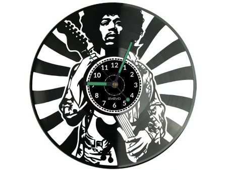 Jimmi Hendrix Vinyl Zegar Ścienny Płyta Winylowa Nowoczesny Dekoracyjny Na Prezent Urodziny