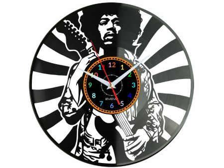 Jimmi Hendrix Vinyl Zegar Ścienny Płyta Winylowa Nowoczesny Dekoracyjny Na Prezent Urodziny