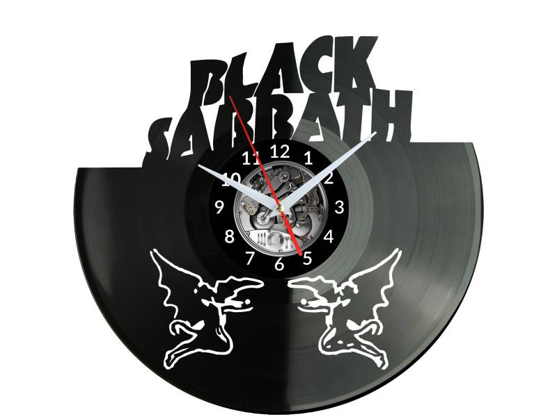 Black Sabbath Vinyl Zegar Ścienny Płyta Winylowa Nowoczesny Dekoracyjny Na Prezent Urodziny