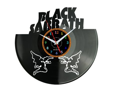 Black Sabbath Vinyl Zegar Ścienny Płyta Winylowa Nowoczesny Dekoracyjny Na Prezent Urodziny