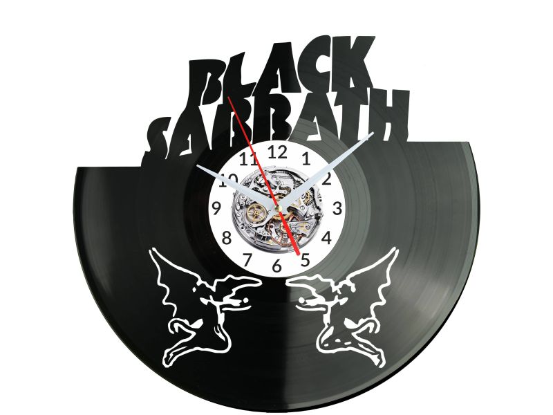 Black Sabbath Vinyl Zegar Ścienny Płyta Winylowa Nowoczesny Dekoracyjny Na Prezent Urodziny