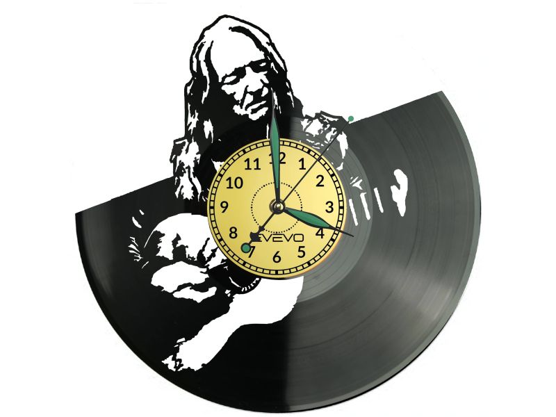 Willie Nelson Vinyl Zegar Ścienny Płyta Winylowa Nowoczesny Dekoracyjny Na Prezent Urodziny