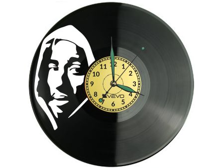 2PAC Vinyl Zegar Ścienny Płyta Winylowa Nowoczesny Dekoracyjny Na Prezent Urodziny