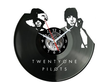 Twenty One Pilots Vinyl Zegar Ścienny Płyta Winylowa Nowoczesny Dekoracyjny Na Prezent Urodziny