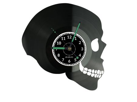 SKELETON Vinyl Zegar Ścienny Płyta Winylowa Nowoczesny Dekoracyjny Na Prezent Urodziny