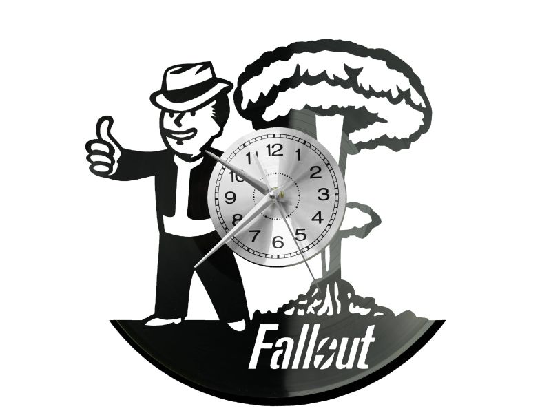 FALLOUT Vinyl Zegar Ścienny Płyta Winylowa Nowoczesny Dekoracyjny Na Prezent Urodziny